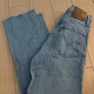 Levi's Blue and Brown Straight Leg Jeans